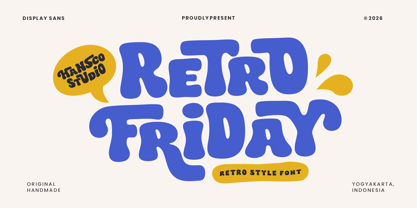 Retro Friday Font Poster 1