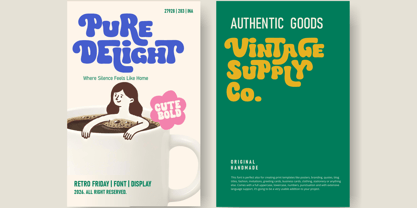 Retro Friday Font Poster 4