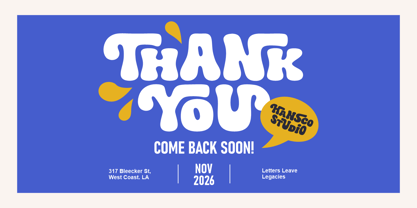 Retro Friday Font Poster 10