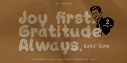 Bubu Font Poster 1