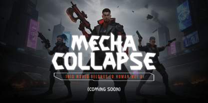 Phantom Mecha Font Poster 2
