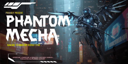 Phantom Mecha Font Poster 1