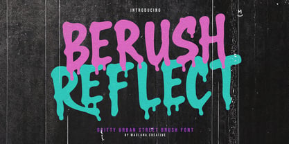 MC Berush Reflect Font Poster 1