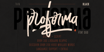 Proforma Font Poster 1