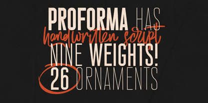 Proforma Font Poster 12