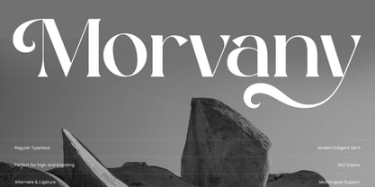 Morvany Font Poster 1