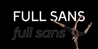Full Sans Font Poster 2