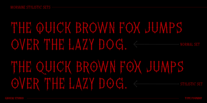 Morvaine Font Poster 3