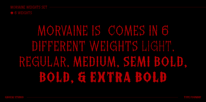 Morvaine Font Poster 2