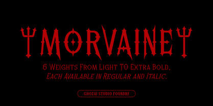 Morvaine Font Poster 1