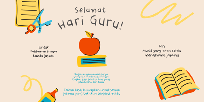 Kids Spidol Font Poster 3