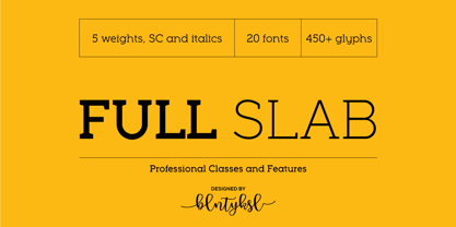 Full Slab Font Poster 1