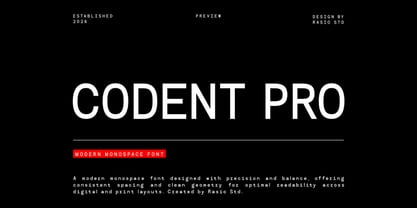 Codent Pro Font Poster 1