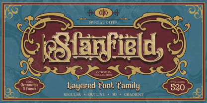 Slanfield Font Poster 1