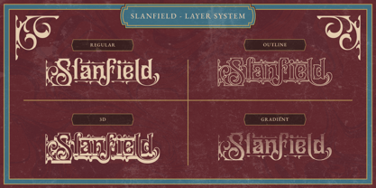 Slanfield Font Poster 4