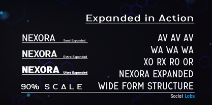 Nexora Font Poster 8