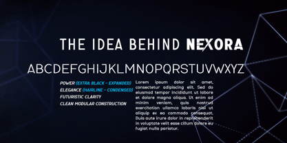 Nexora Font Poster 2
