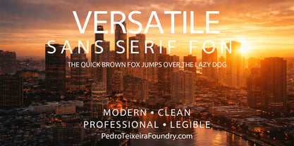 001 Sans Serif Family Font Poster 3