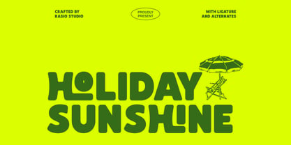 Holiday Sunshine Font Poster 1