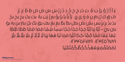 JH Riyam text Font Poster 6