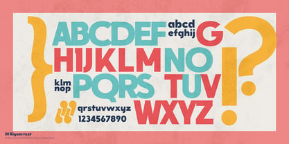 JH Riyam text Font Poster 9