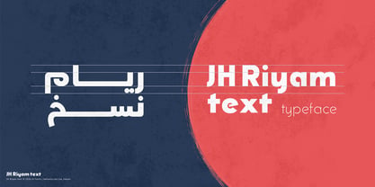 JH Riyam text Font Poster 1