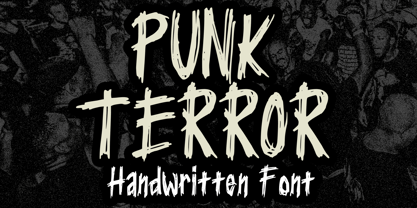 Punk Terror Font Poster 1