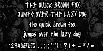 Punk Terror Font Poster 5