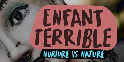 Enfant Terrible Font Poster 1