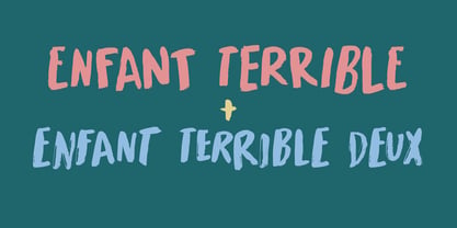 Enfant Terrible Font Poster 2