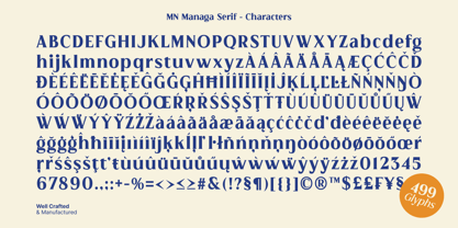 MN Managa Serif Font Poster 9