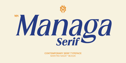 MN Managa Serif Font Poster 1