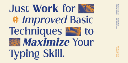 MN Managa Serif Font Poster 4