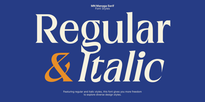 MN Managa Serif Font Poster 12
