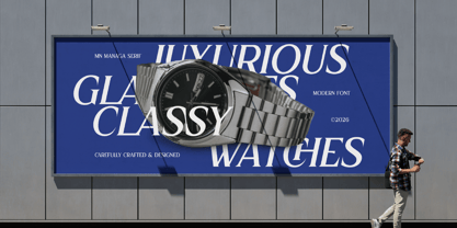 MN Managa Serif Font Poster 5