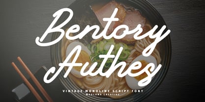 MC Bentory Authes Font Poster 1