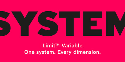 Limit Variable Concept Full Font Poster 2