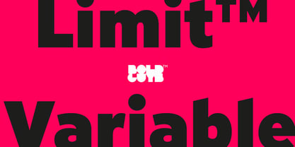 Limit Variable Concept Full Font Poster 1