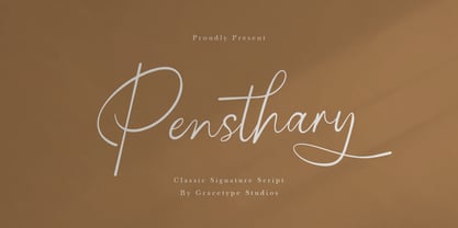 Pensthary Font Poster 1