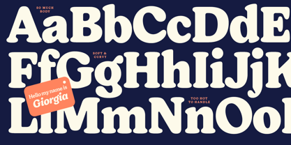 Giorgia Font Poster 2
