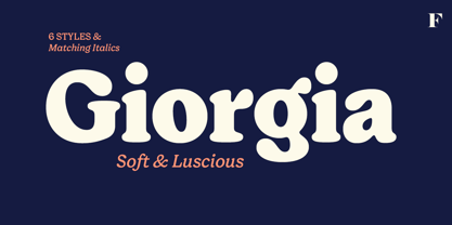 Giorgia Font Poster 1