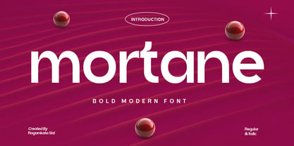 Mortane Font Poster 1
