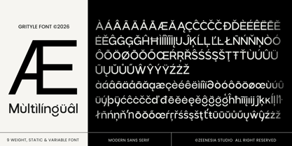 Grityle Font Poster 15