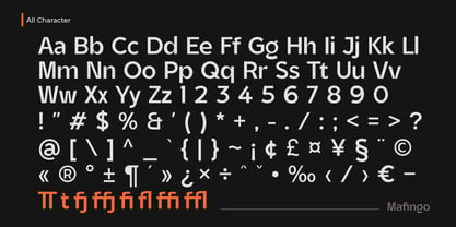 Mafingo Font Poster 2