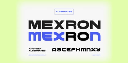 Mexron Font Poster 6