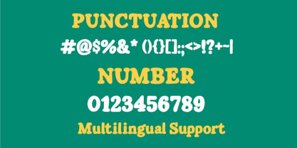 Plumpy Type Font Poster 5