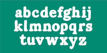 Plumpy Type Font Poster 6