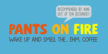 Pants On Fire Font Poster 1