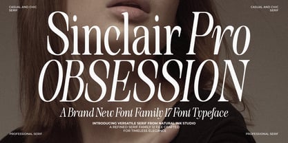 Sinclair Pro Obsession Font Poster 1