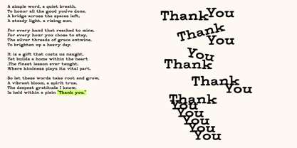 Rehative Font Poster 10